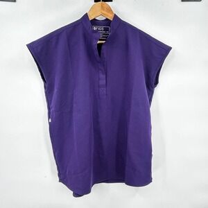 FIGS Technical Collection Rafaela Purple Sleeveless Scrub Top XS